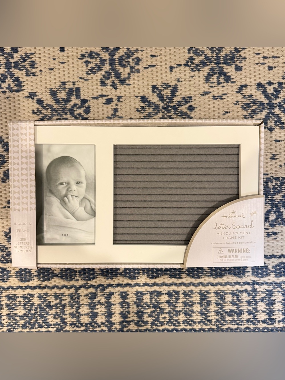 Hallmark Cream Frame with Gray Felt Letter Board